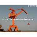 Shipyard Portal Harbour Crane with Hydraulic Grab Bucket